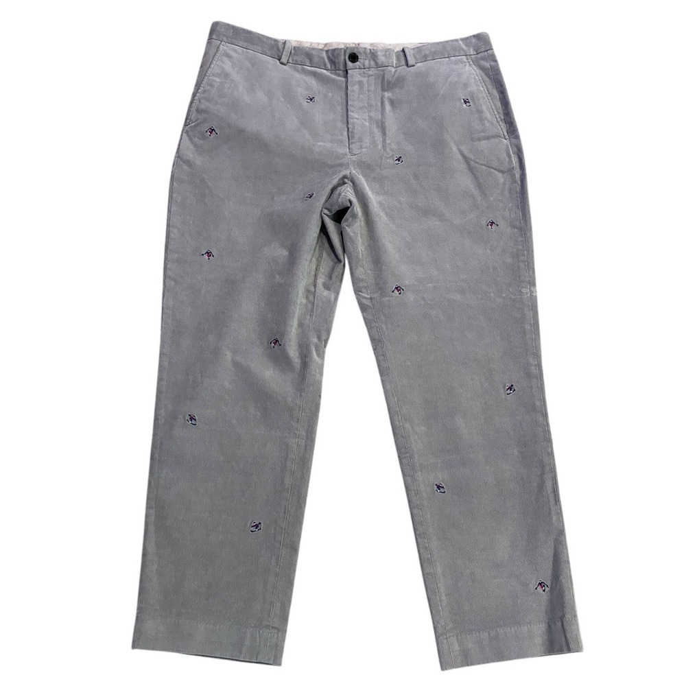 Brooks Brothers‎ Mens 40x30 Corduroy Pants Clark Fit Skiers Embroidered $148